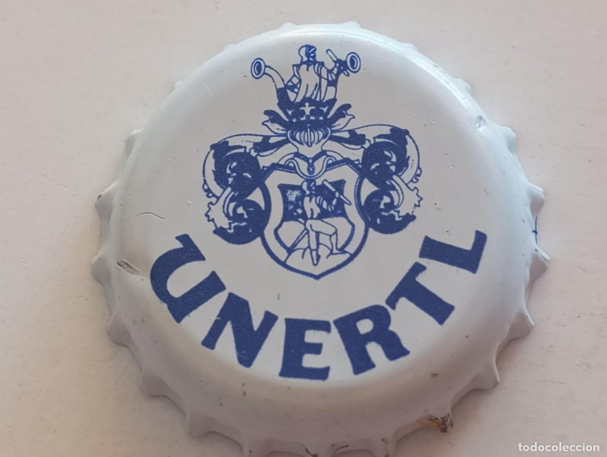 Coleccionismo de cervezas: Chapa tap&oacute;n corona de la cerveza alemana UNERTL
