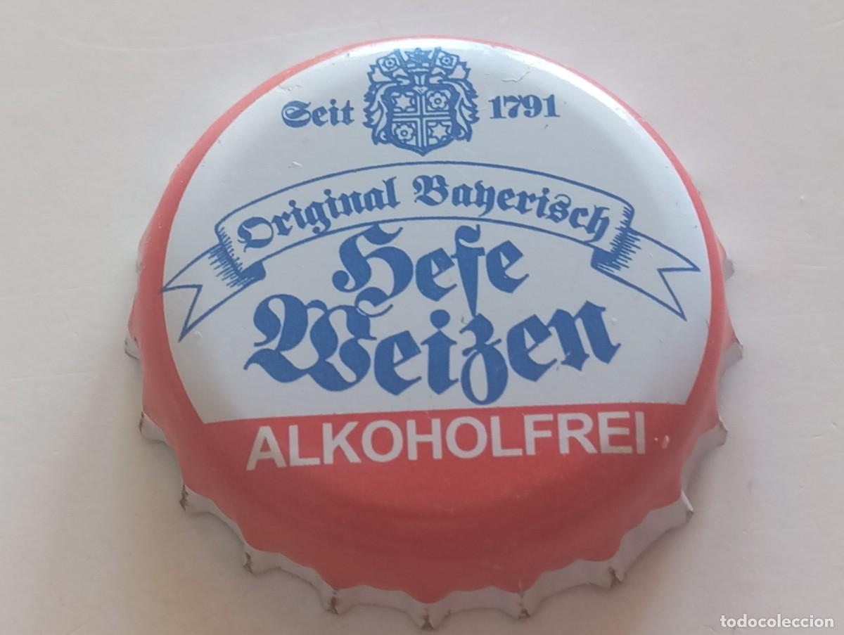Coleccionismo de cervezas: Chapa tap&oacute;n corona de cerveza alemana WILL-BR&Auml;U ORIGINAL BAYERISCH HEFE WEIZEN ALKOHOLFREI SEIT 1791