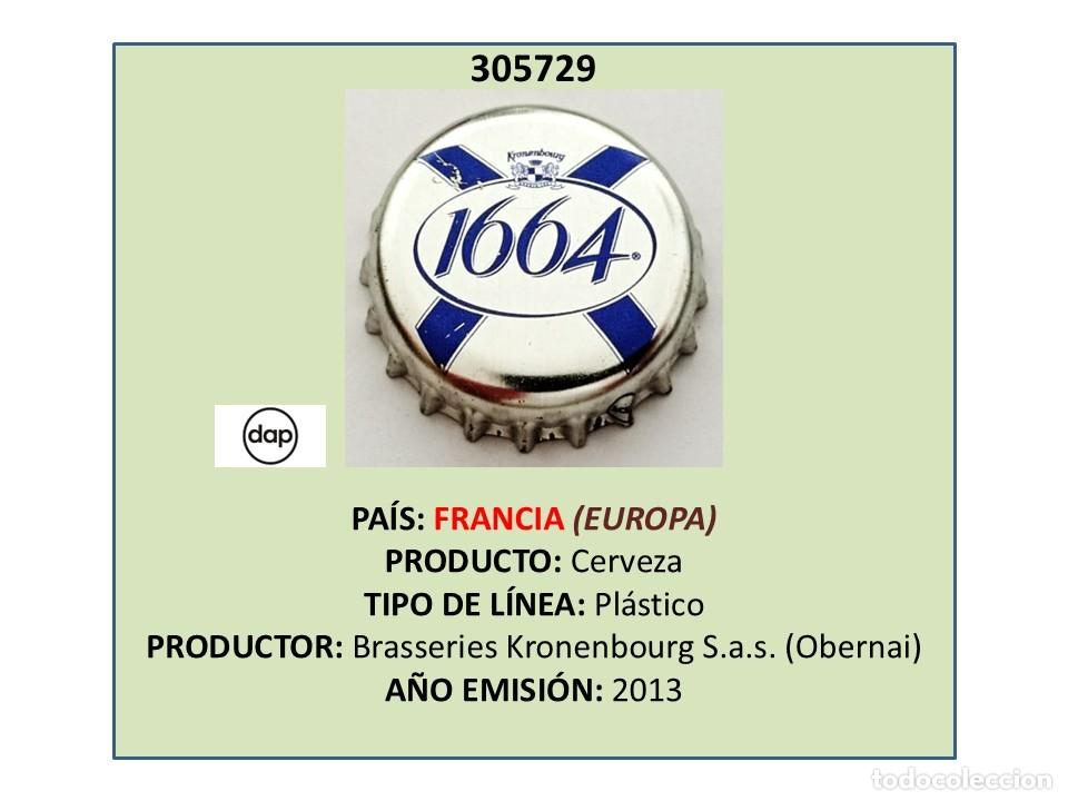 Coleccionismo de cervezas: TAPON CORONA CAPSULA CHAPA CERVEZA KRONENBOURG 1664 (FRANCIA)
