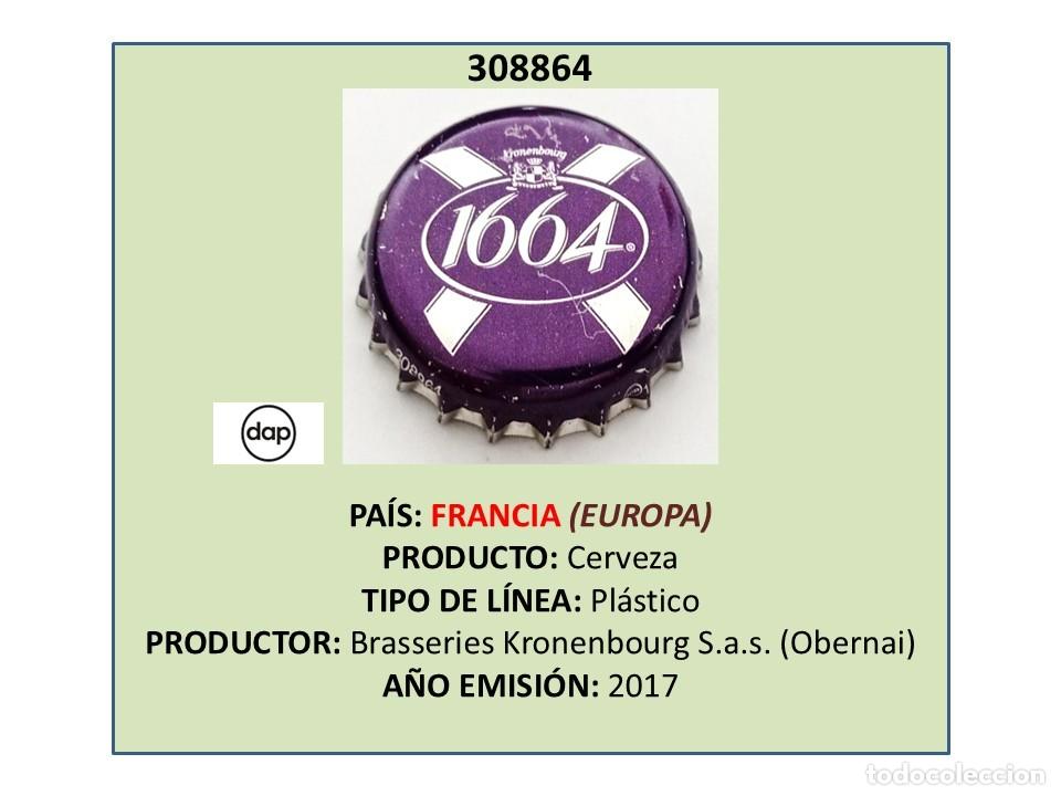 Coleccionismo de cervezas: TAPON CORONA CAPSULA CHAPA CERVEZA KRONENBOURG 1664 (FRANCIA)
