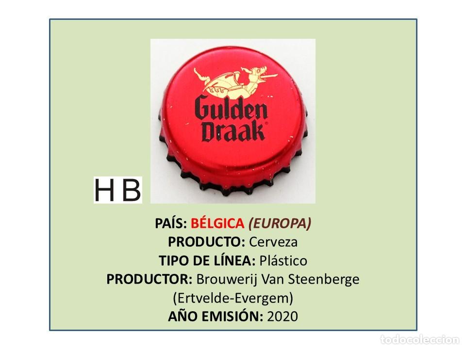 Coleccionismo de cervezas: TAPON CORONA CAPSULA CHAPA CERVEZA GULDEN DRAAK IMPERIAL STOUT (B&Eacute;LGICA)