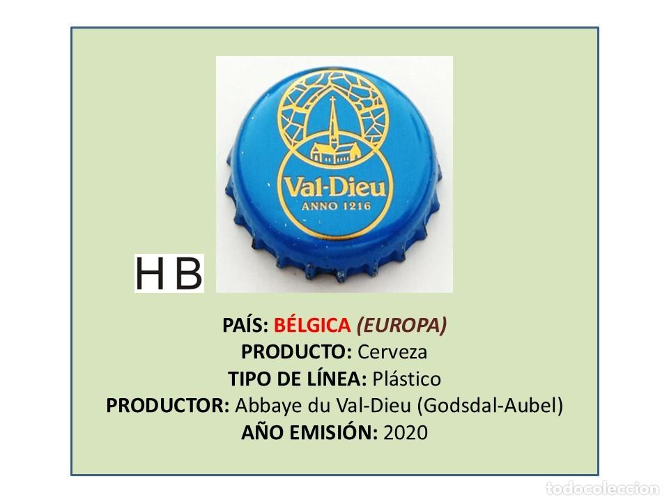 Coleccionismo de cervezas: TAPON CORONA CAPSULA CHAPA CERVEZA VAL-DIEU (B&Eacute;LGICA)