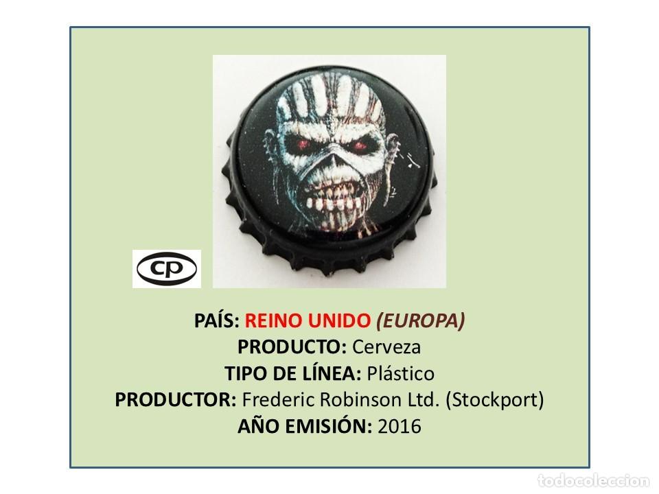 Coleccionismo de cervezas: TAPON CORONA CAPSULA CHAPA CERVEZA IRON MAIDEN TROOPER PREMIUM BRITISH (REINO UNIDO)