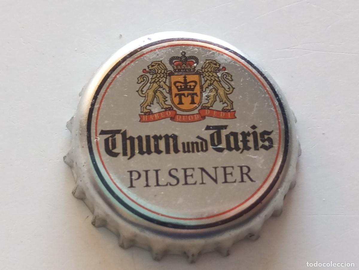 Collezionismo di birre: Chapa tap&oacute;n corona de la cerveza alemana THURN UND TAXIS PILSENER