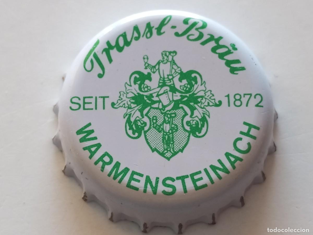 Coleccionismo de cervezas: Chapa tap&oacute;n corona de la cerveza alemana TRASSL-BR&Auml;U SEIT 1872 - WARMENSTEINACH