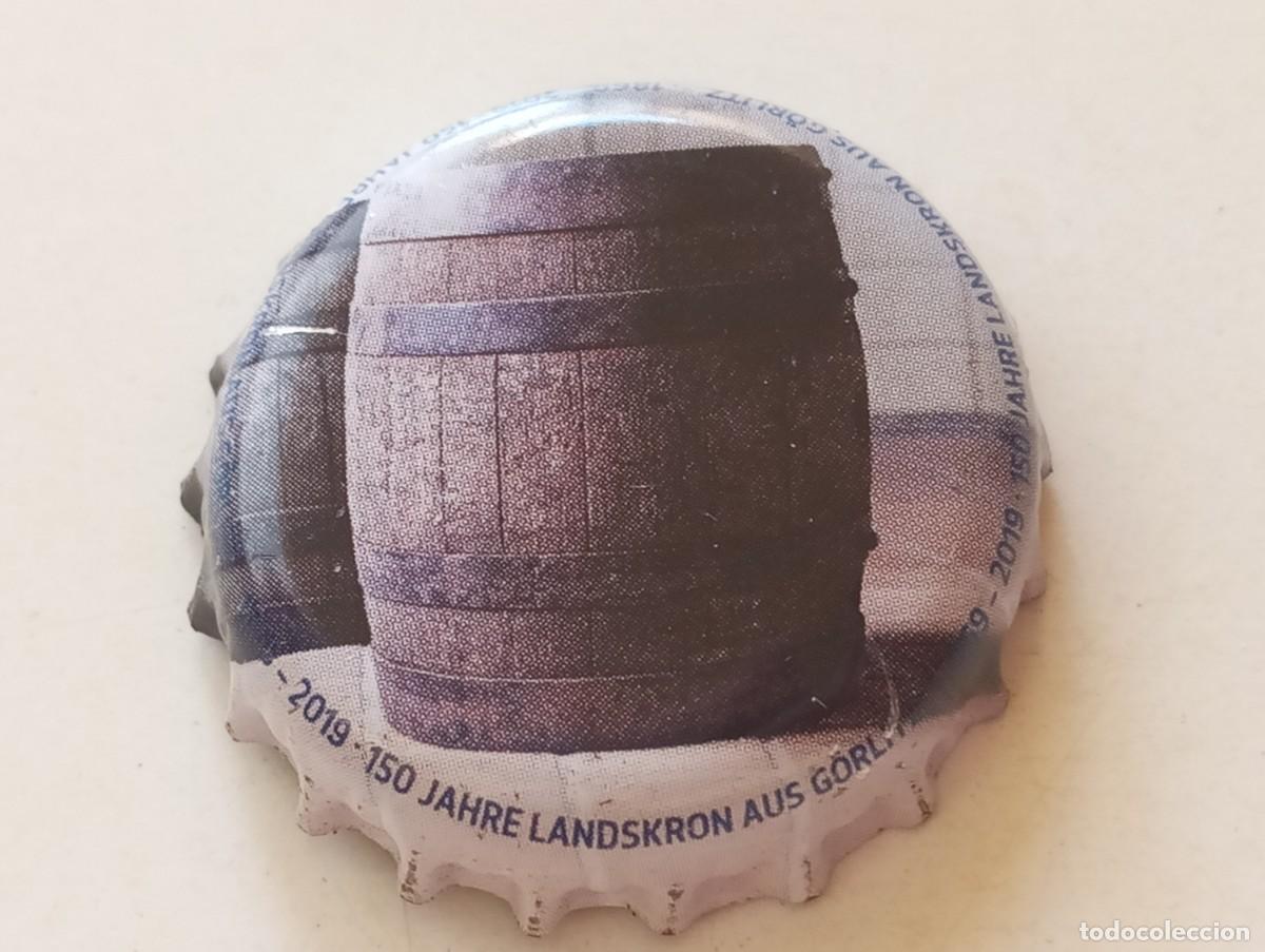 Coleccionismo de cervezas: Chapa tap&oacute;n corona de la cerveza alemana LANDSKRON AUS G&Ouml;RLITZ 150 JAHRE (1869-2019)