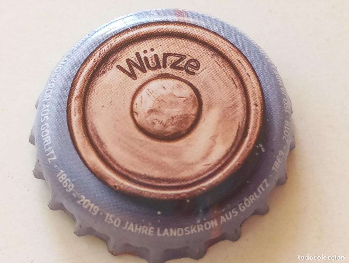 Coleccionismo de cervezas: Chapa tap&oacute;n corona de la cerveza alemana LANDSKRON AUS G&Ouml;RLITZ 150 JAHRE (1869-2019)