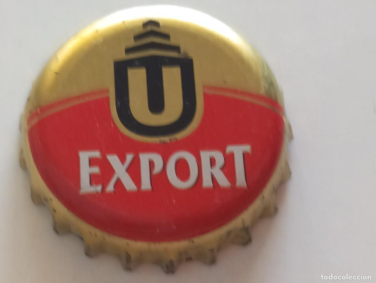 Colecionismo de cervejas: Chapa tap&oacute;n corona de la cerveza alemana UNION EXPORT