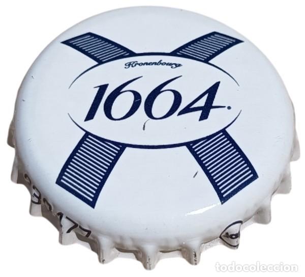 Coleccionismo de cervezas: Francia Capsule Bi&egrave;re Beer Crown Cap 1664 Blanche RP584 tap&oacute;n corona