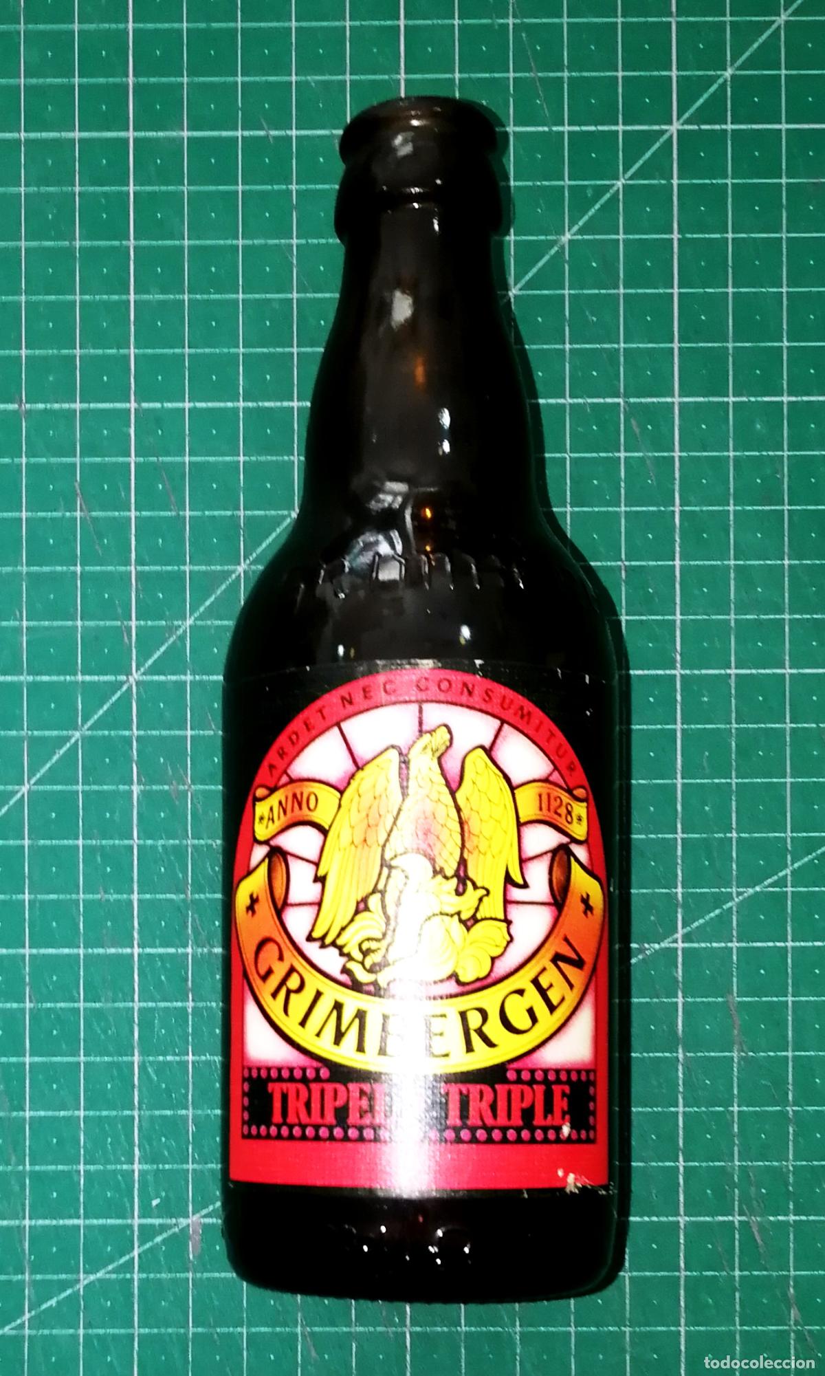 Coleccionismo de cervezas: BOTELLA CERVEZA. GRIMBERGEN. TRIPEL TRIPLE. - B&eacute;lgica, A&ntilde;os 90. - 33 cl. - Altura aprox. 20 cm
