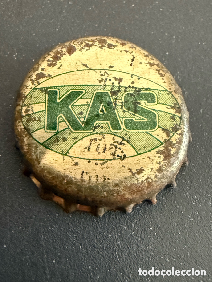 Coleccionismo de cervezas: Chapa. KAS LIM&Oacute;N. a&ntilde;os 80