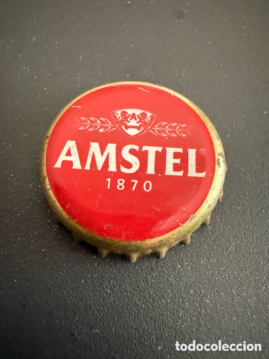 Coleccionismo de cervezas: Chapa Cerveza. AMSTEL 1870