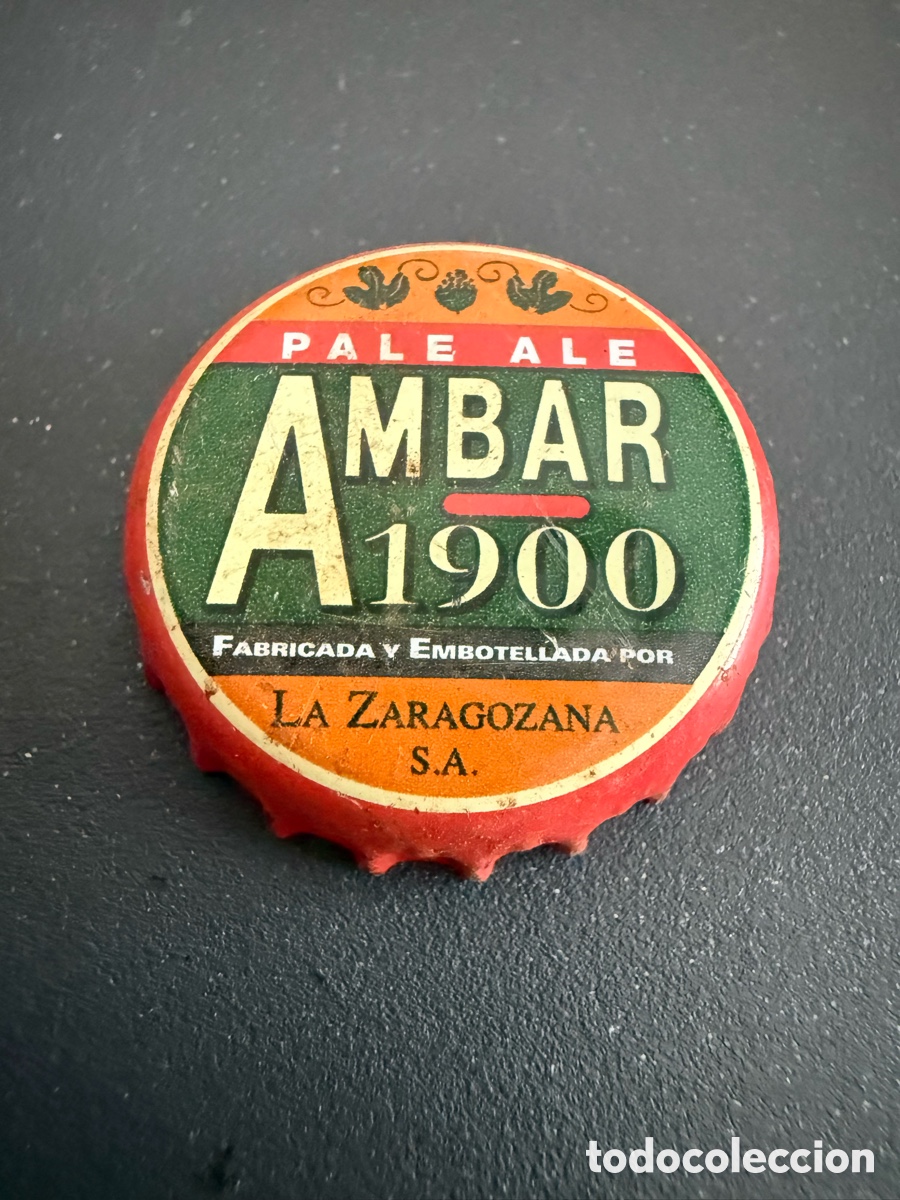Coleccionismo de cervezas: Chapa cerveza. AMBAR 1900 - Foto 1