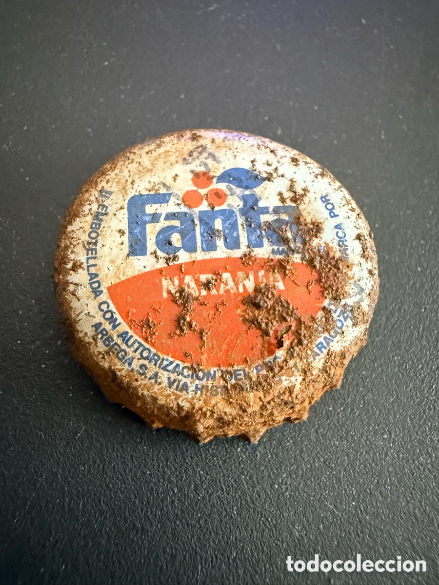 Sammeln von Brauereiartikeln: Chapa. FANTA NARANJA. a&ntilde;os 80