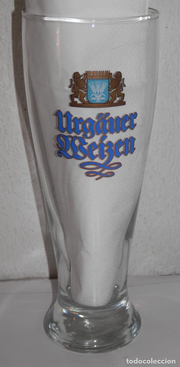 Sammeln von Brauereiartikeln: VASO DE LA CERVEZA URGAUER WEIZEN