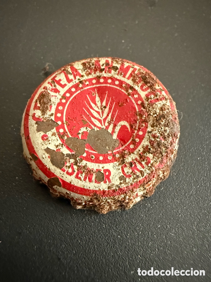 Sammeln von Brauereiartikeln: Chapa Cerveza. SAN MIGUEL