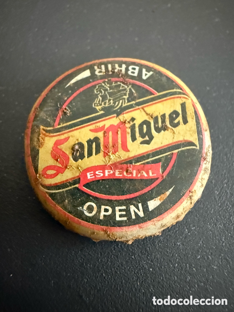 Sammeln von Brauereiartikeln: Chapa cerveza. SAN MIGUEL