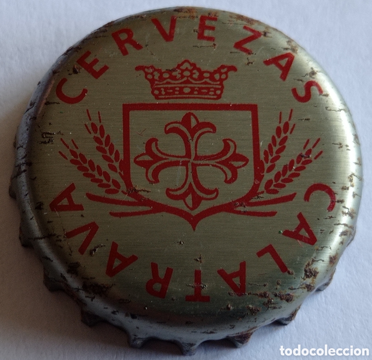 Coleccionismo de cervezas: TAP&Oacute;N CORONA CERVEZA CALATRAVA SIGNO DAP PELICONI