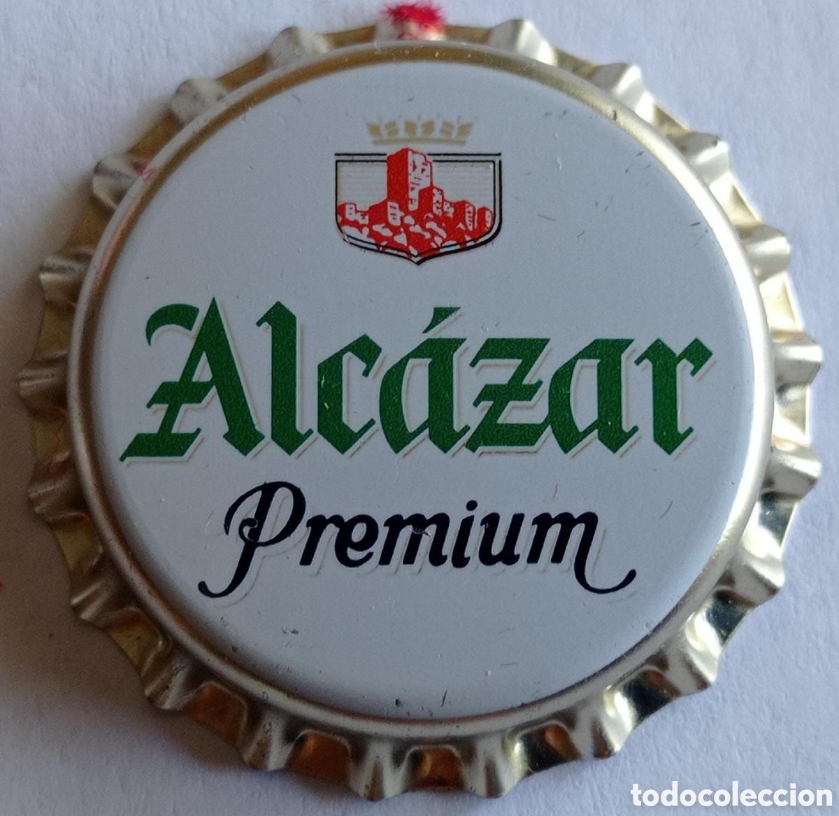 Coleccionismo de cervezas: TAP&Oacute;N CORONA CERVEZA ALCAZAR