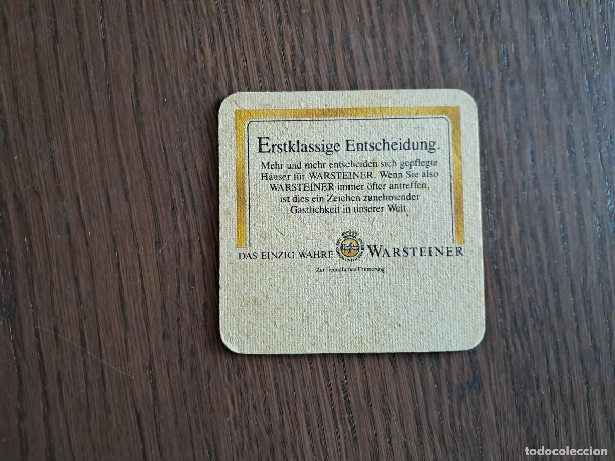 Coleccionismo de cervezas: posavasos de cerveza, warsteiner. - Foto 2