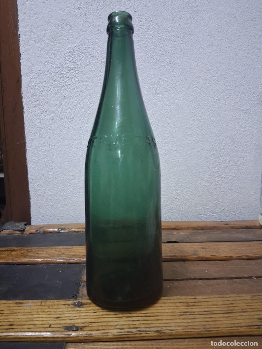 Collectable Beer: Botella de cerveza La Alhambra Granada 66 cl relieve