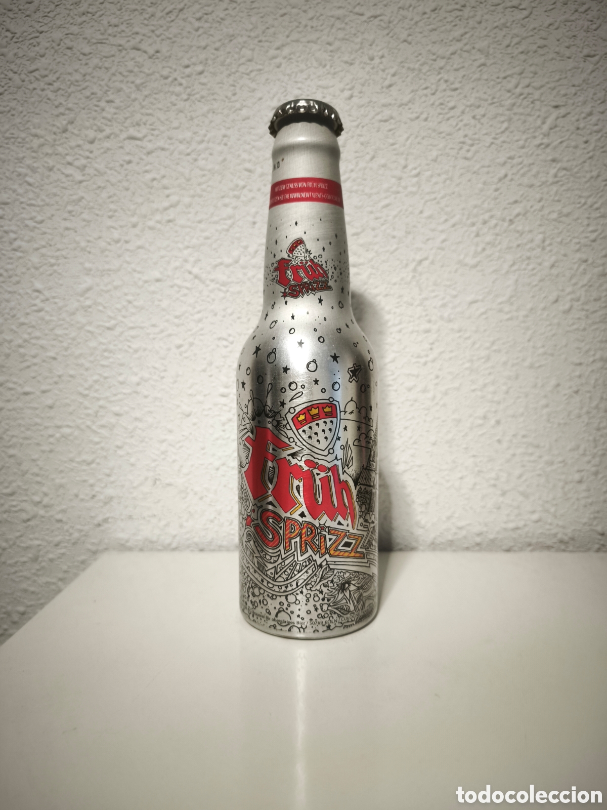 Coleccionismo de cervezas: Botella cerveza aluminio Fr&uuml; Sprizz