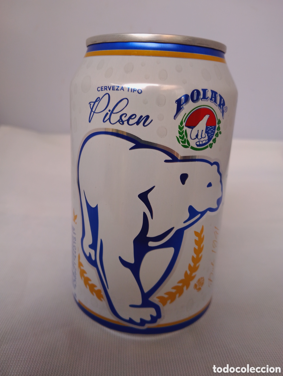 Coleccionismo de cervezas: Lata cerveza Polar 33cl. Llena