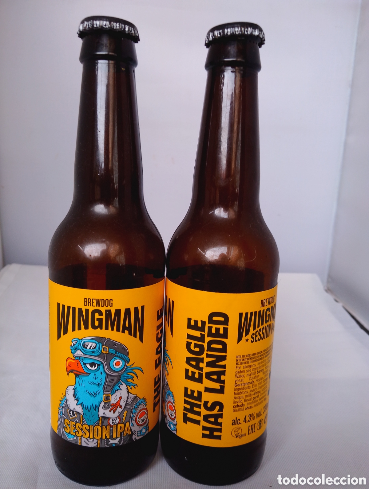 Coleccionismo de cervezas: 1 Botella Vac&iacute;a Cerveza, WINGMAN