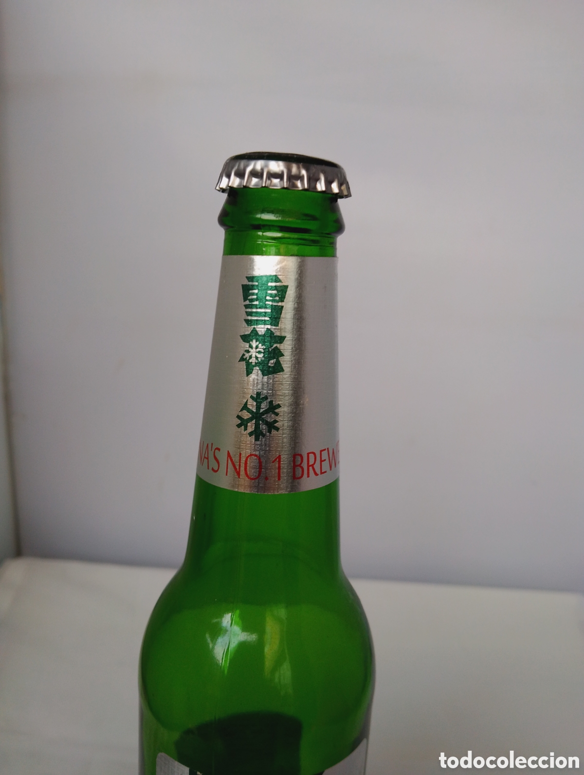 Coleccionismo de cervezas: Botella Cerveza China, Snow - Foto 2