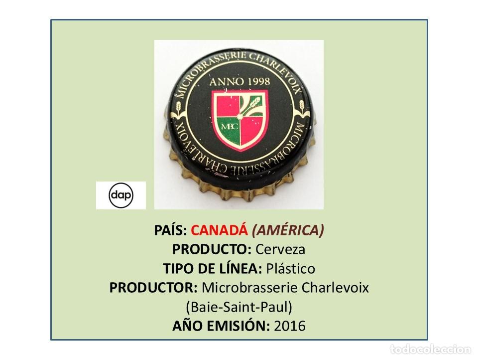 Coleccionismo de cervezas: TAPON CORONA CAPSULA CHAPA CERVEZA CHARLEVOIX (CANAD&Aacute;)
