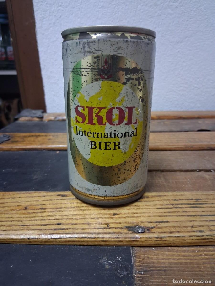 Coleccionismo de cervezas: Lata de acero cerveza Skol Holanda Holland