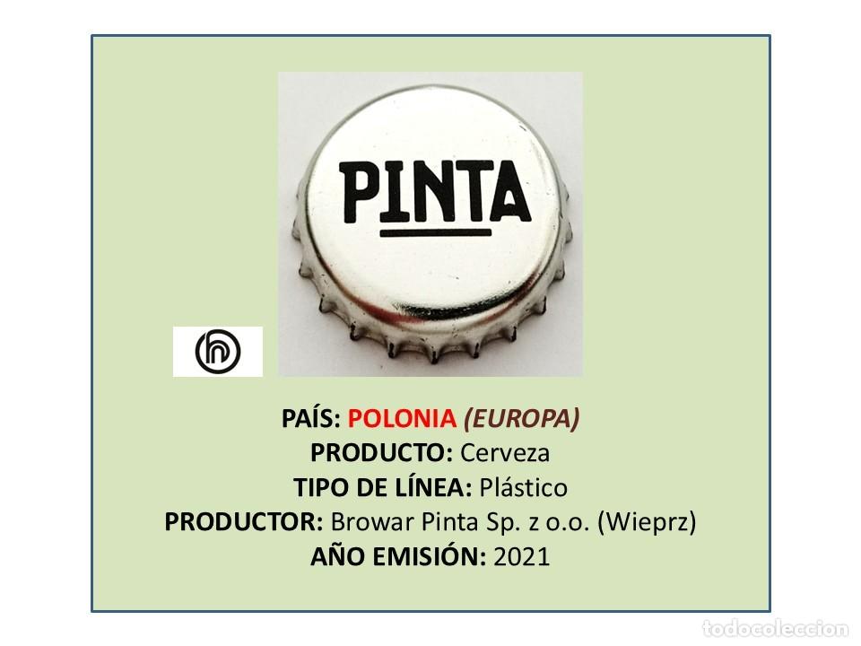 Coleccionismo de cervezas: TAPON CORONA CAPSULA CHAPA CERVEZA PINTA (POLONIA)