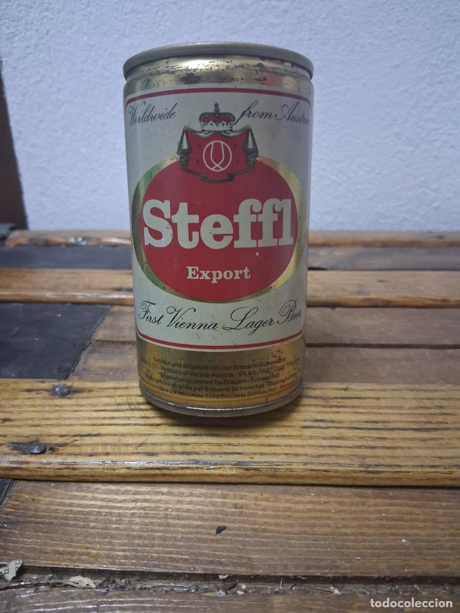 Coleccionismo de cervezas: Lata ACERO de cerveza STEFFL EXPORT beer biere birra Austria