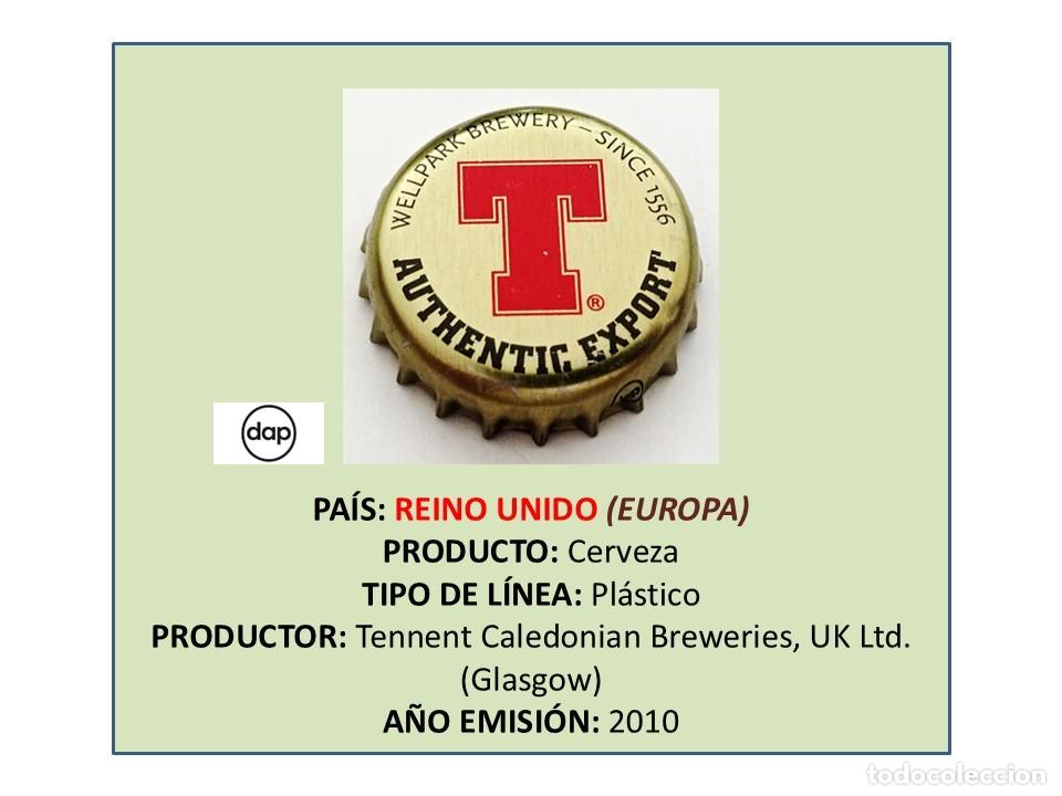 Coleccionismo de cervezas: TAPON CORONA CAPSULA CHAPA CERVEZA TENNENT (REINO UNIDO)