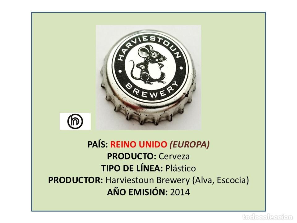 Coleccionismo de cervezas: TAPON CORONA CAPSULA CHAPA CERVEZA HARVIESTOUN (REINO UNIDO)
