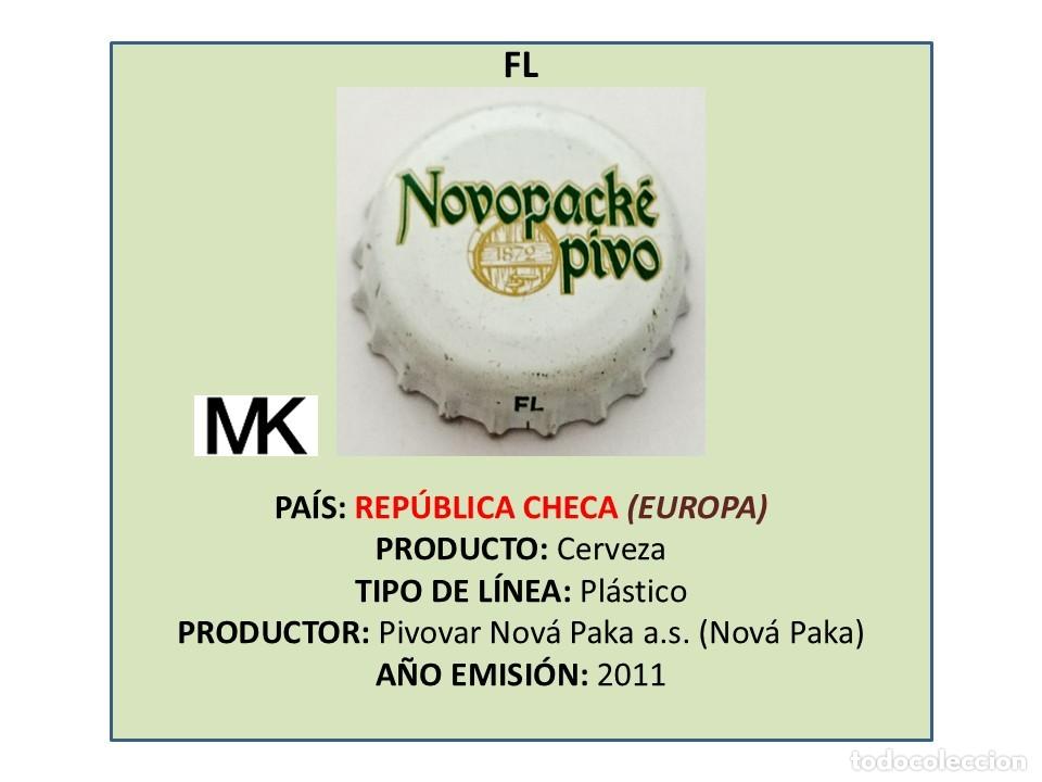 Coleccionismo de cervezas: TAPON CORONA CAPSULA CHAPA CERVEZA NOVOPACK&Eacute; (REP&Uacute;BLICA CHECA)