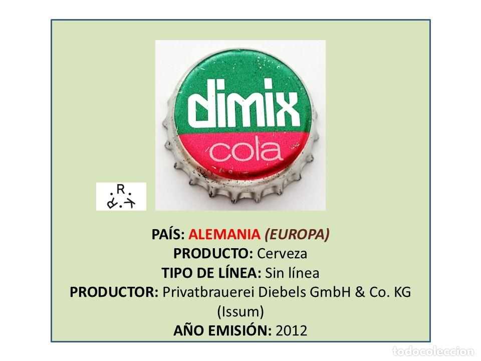 Coleccionismo de cervezas: TAPON CORONA CAPSULA CHAPA CERVEZA DIMIX COLA (ALEMANIA)