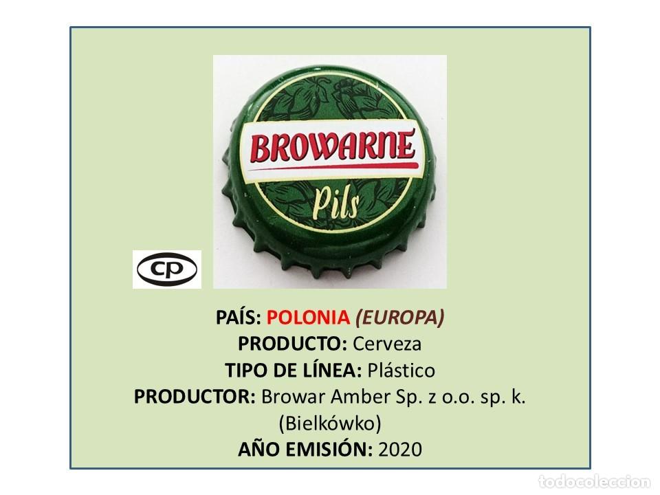 Coleccionismo de cervezas: TAPON CORONA CAPSULA CHAPA CERVEZA BROWARNE PILS (POLONIA)