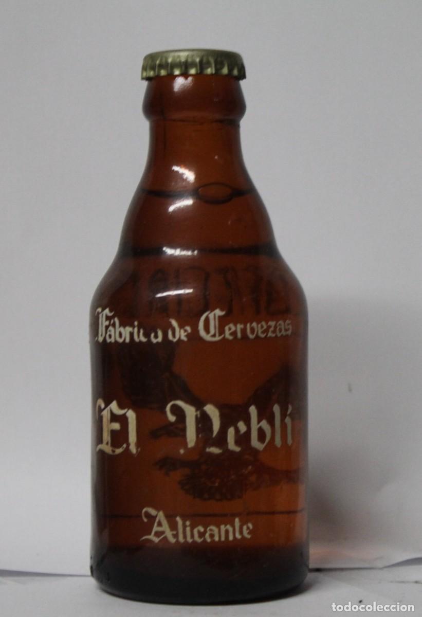 Coleccionismo de cervezas: BOTELLA CERVEZA EL NEBLI 20 CL. LLENA, CHAPA ANONIMA