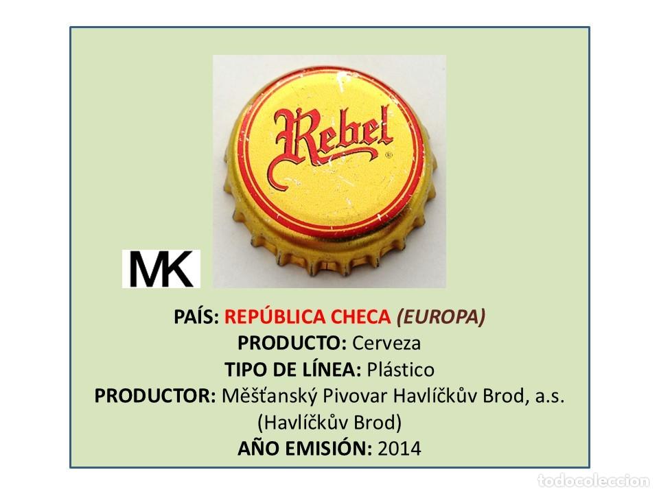 Coleccionismo de cervezas: TAPON CORONA CAPSULA CHAPA CERVEZA MESTANSKY REBEL (REP&Uacute;BLICA CHECA)