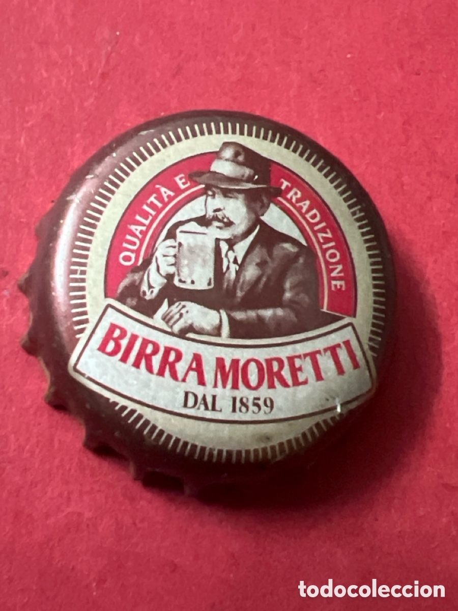 Coleccionismo de cervezas: T4/X80/O6. CHAPA CERVEZA - ITALIA - Birra Moretti Dal 1859 Qualit&agrave; E Tradizione