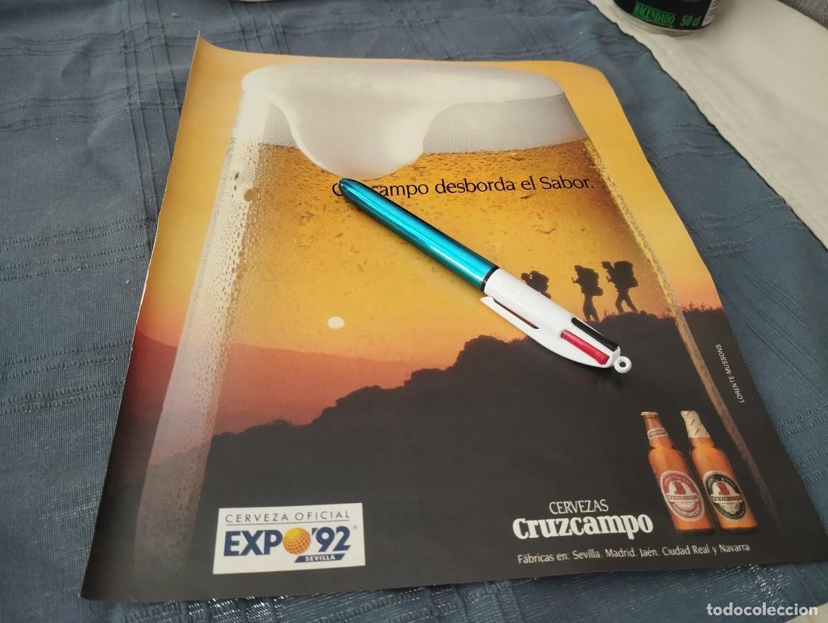 Coleccionismo de cervezas: CERVEZA CRUZCAMPO ANUNCIO PUBLICIDAD REVISTA 1989 BONITO PARA ENMARCAR