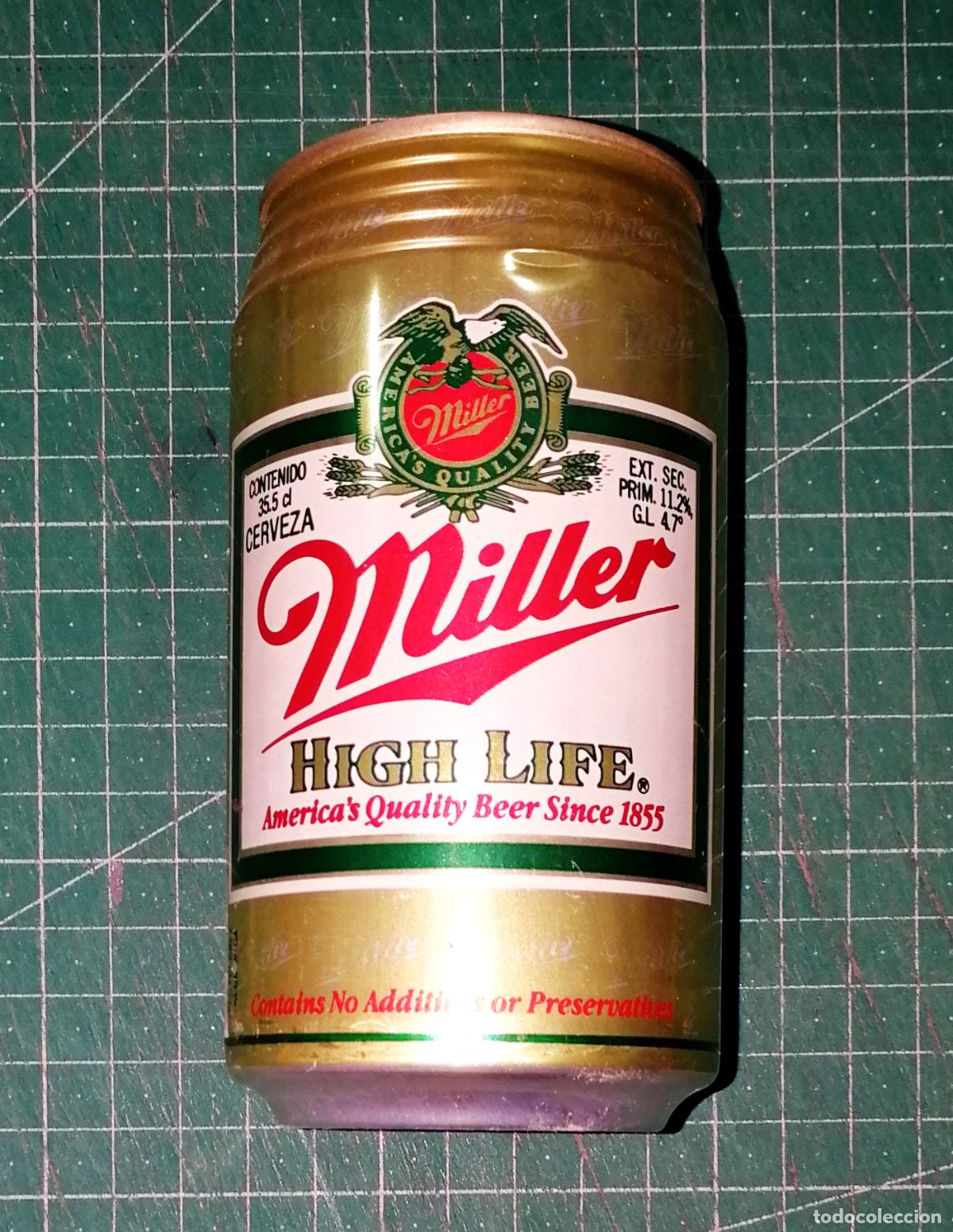 Coleccionismo de cervezas: LATA CERVEZA. MILLER HIGH LIFE. LLENA. SIN ABRIR. - Estados Unidos, A&ntilde;os 90. - 33 cl