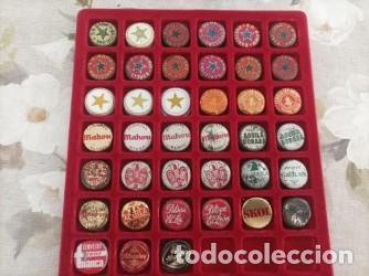 Coleccionismo de cervezas: Chapas tapon corona antiguas lote cervezas
