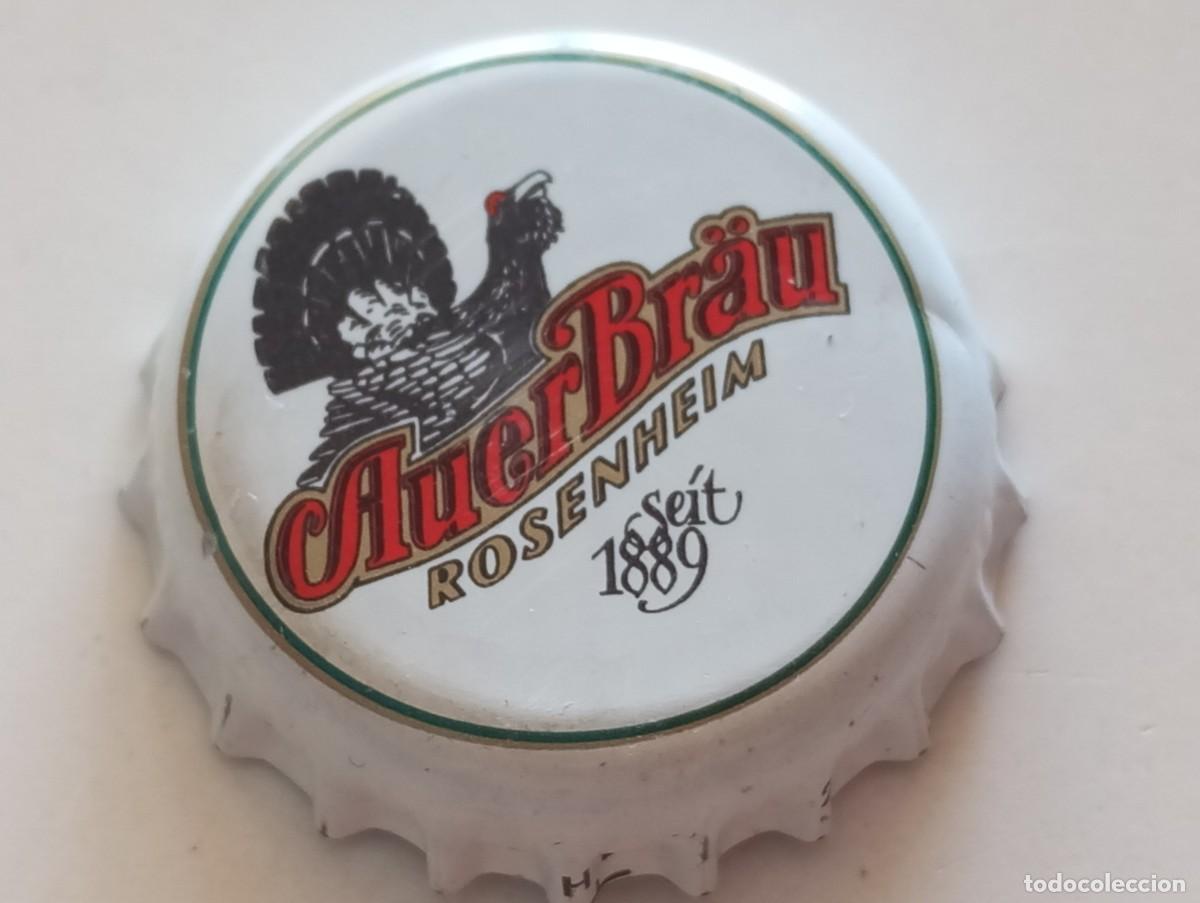 Coleccionismo de cervezas: Chapa tap&oacute;n corona de la cerveza alemana AUER BR&Auml;U SEIT 1889 - ROSENHEIM
