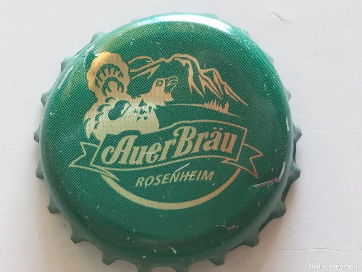 Coleccionismo de cervezas: Chapa tap&oacute;n corona de la cerveza alemana AUER BR&Auml;U - ROSENHEIM