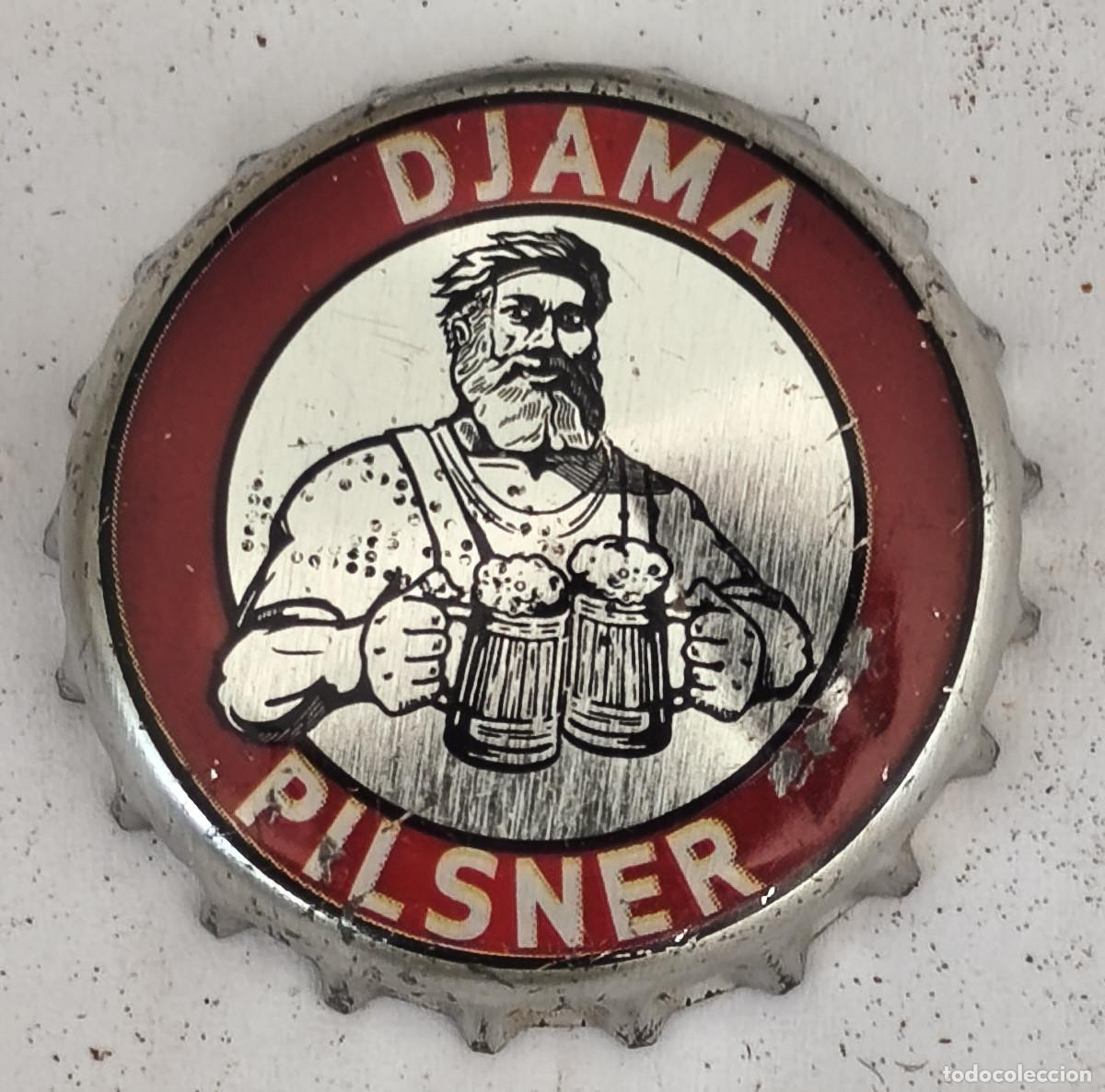 Coleccionismo de cervezas: CHAPA TAPON CORONA CERVEZA - DJAMA PILSNER - Africa ( TOGO )