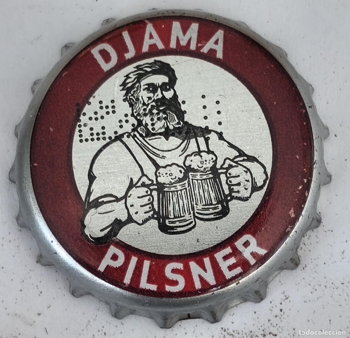 Coleccionismo de cervezas: CHAPA TAPON CORONA CERVEZA - DJAMA PILSNER - Africa ( TOGO )