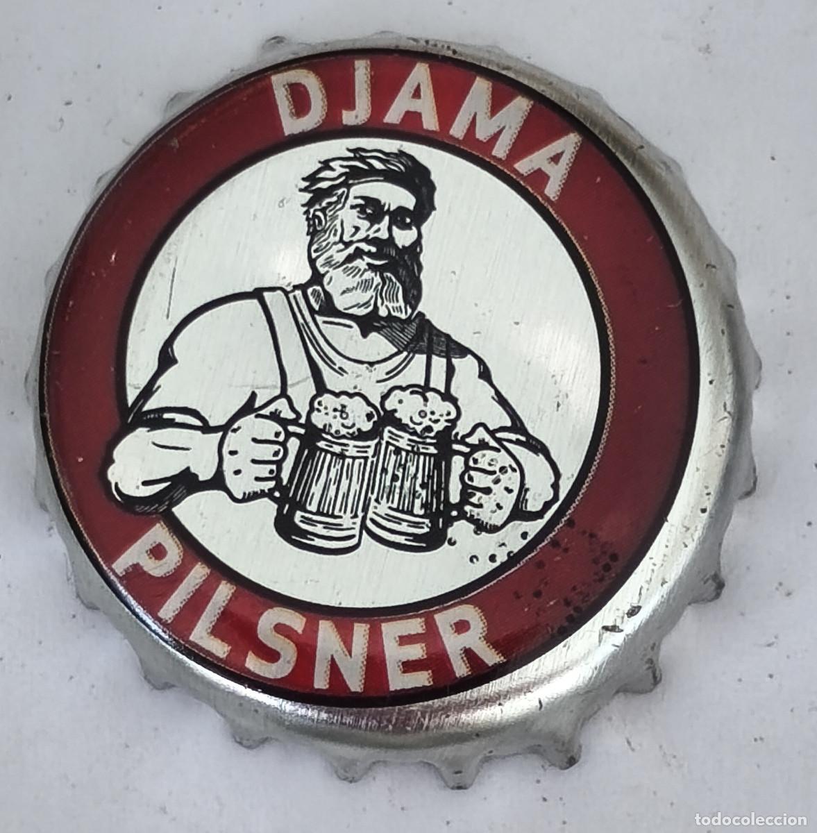 Coleccionismo de cervezas: CHAPA TAPON CORONA CERVEZA - DJAMA PILSNER - Africa ( TOGO )