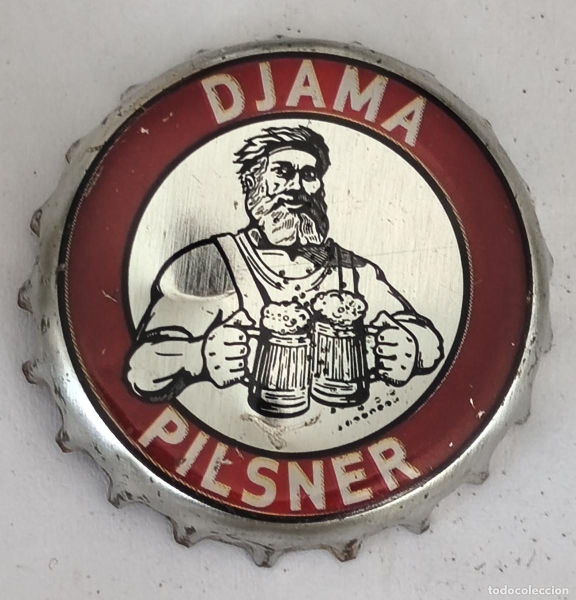 Coleccionismo de cervezas: CHAPA TAPON CORONA CERVEZA - DJAMA PILSNER - Africa ( TOGO )